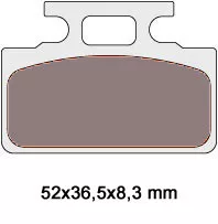 Fékbetétek Naraku organikus SYM Mio, Toni, DD, Cinderella fékekhez