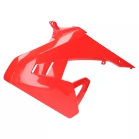   OEM piros baloldali üzemanyagtartály borítás - Aprilia SX 50, RX 50 Euro4 2018-