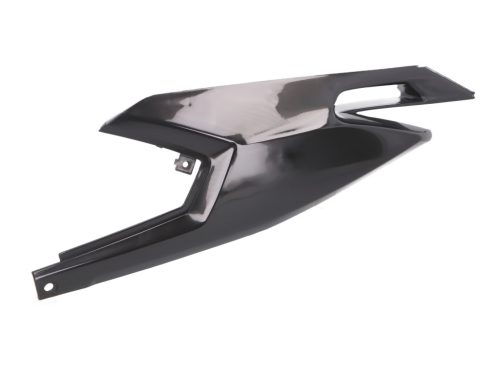 OEM fekete baloldali hátsó burkolat - Aprilia RX, SX, Derbi Senda, Gilera RCR, SMT 50 Euro4 2018-
