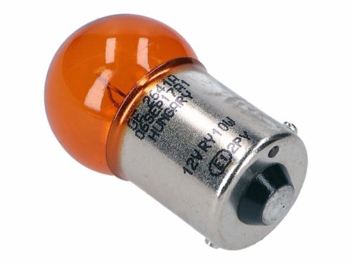 OEM izzó - BAU15s 12V 10W naracssárga