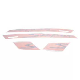   OEM narancssárga 'Super' matrica szett - Vespa GTS Super Sport 85/B