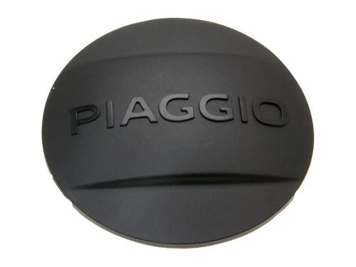 OEM fekete 'PIAGGIO' variátorfedél sapka - Aprilia, Gilera, Piaggio Leader, Quasar 125-300