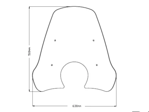 Szélvédő Puig GTS Touring tiszta Vespa GTS 300 2008-hoz