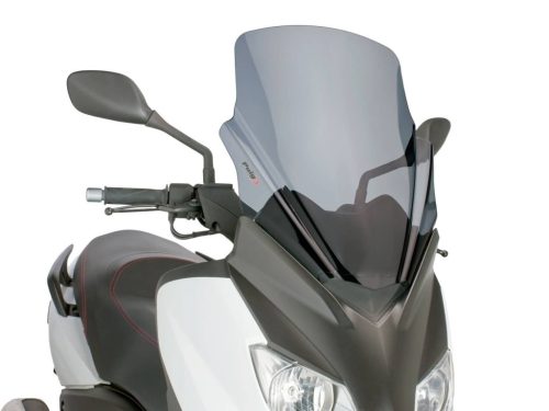 Robogó szélvédő Puig V-Tech Touring sötét füst - Yamaha X-Max 125 YP125R 10-14