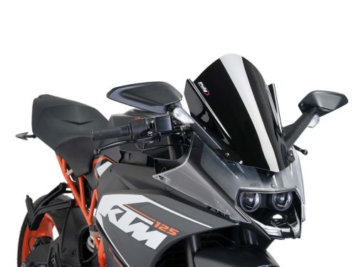 Szélvédő Puig Z-Racing fekete a KTM RC 125, 200, 390 14-hez