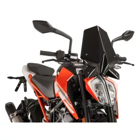   Szélvédő Puig New Generation Sport fekete KTM Duke 125, 200, 390 17-hez