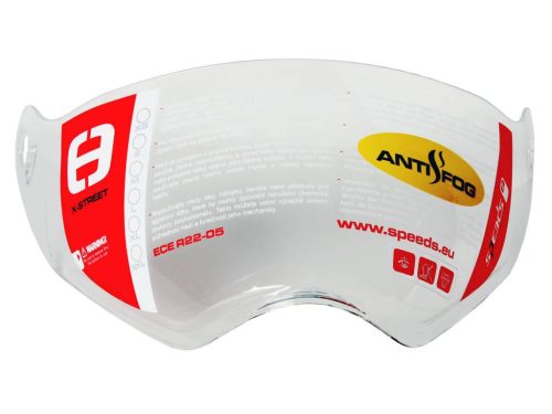 visor clear anti-fog, scratch resistant for helmet Speeds Cross X-Street
