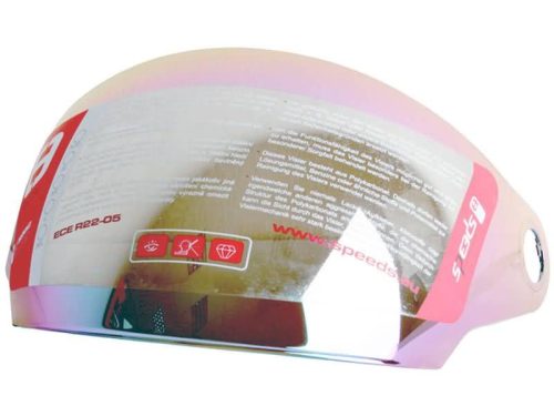 rainbow colors visor for helmet coated Speeds Jet City II