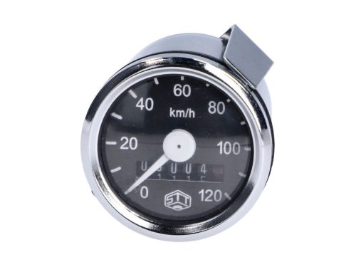 Sebességmérő Schmitt 120km/h kerek 48mm Simson, MZ GS, Puch Maxi, Hercules mopedhez, Puch Maxi, Hercules mopedhez