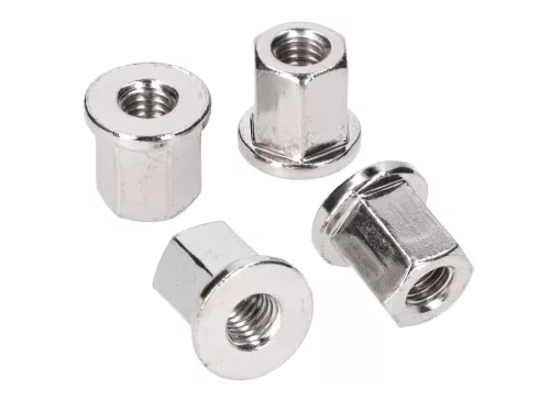 Kiegyenlítő rúd / csavarcsavar készlet Schmitt, M6x125mm anyákkal együtt Simson S51, KR51/2, SR50 modellekhez