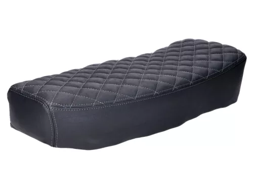 Üléshuzat Schmitt Raute steppelt, fekete / szürke Simson S50, S51, S70 számára