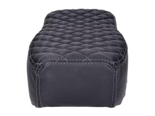 Üléshuzat Schmitt Raute steppelt, fekete / szürke Simson S50, S51, S70 számára