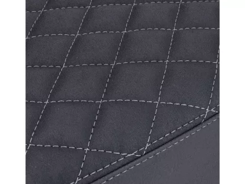 Üléshuzat Schmitt Raute steppelt, fekete / szürke Simson S50, S51, S70 számára