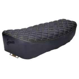   Üléshuzat Schmitt Raute steppelt, fekete/sárga Simson S50, S51, S70 modellekhez