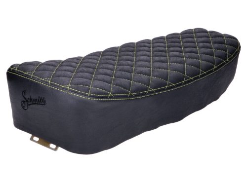 Üléshuzat Schmitt Raute steppelt, fekete/sárga Simson S50, S51, S70 modellekhez