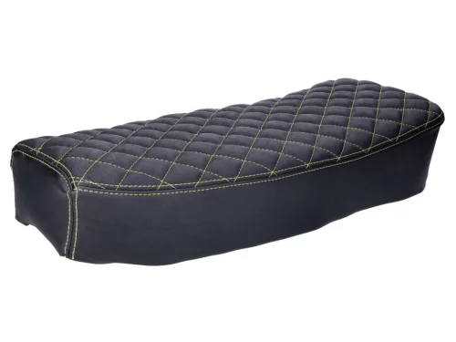 Üléshuzat Schmitt Raute steppelt, fekete/sárga Simson S50, S51, S70 modellekhez