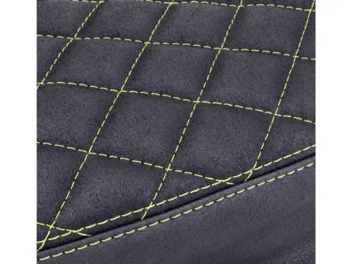 Üléshuzat Schmitt Raute steppelt, fekete/sárga Simson S50, S51, S70 modellekhez