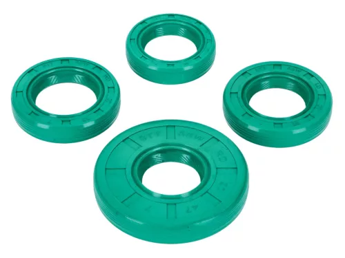 Olajtömítés készlet motor Schmitt FKM zöld a Simson S51, S53, S70, S83, SR50, SR80, KR51/2, M500, M700, KR51/2, M500, SR50, SR50, SR50, SR80, KR51/2, KR51/2