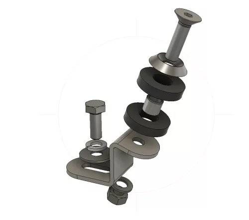 Schmitt benzintank rögzítő konzol Simson S50, S51, S70 benzintankhoz