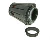 39-45mm egyenes, piros verseny légszűrő, fekete légszűrőházzal
