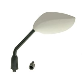   Tükör Sport bal oldalsó M8 / M10 menetes (adapter) ovális fehér