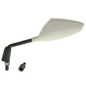   Tükör Sport bal oldalsó M8 / M10 menetes (adapter) háromszög fehér