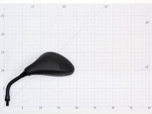 Tükör flash karbon kinézetű bal, M8 rövid menetes