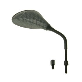 Tükör flash karbon kinézetű jobb, M8 hosszú menetes