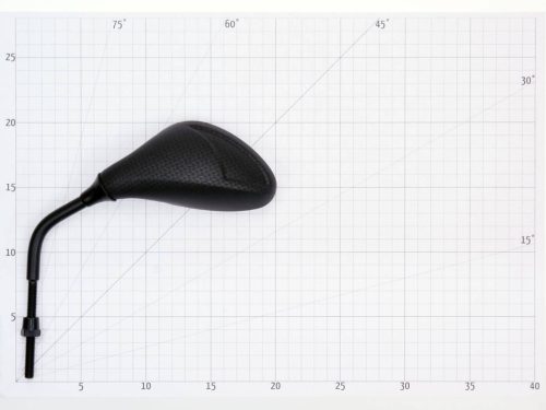 Tükör flash karbon kinézetű jobb, M8 hosszú menetes