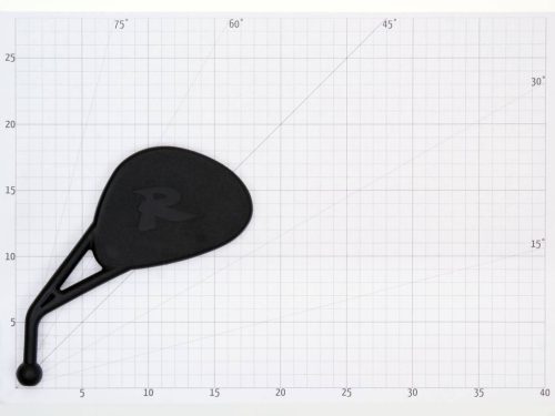 Tükör verseny összecsukható bal, csomagban felszerelő rögzítő M8 menetes - ATV, Supermoto
