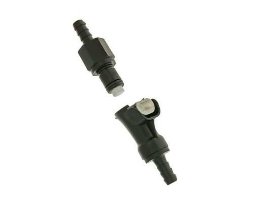 Üzemanyagcső csatlakozás fekete 6mm