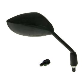   Tükör Sport jobb, M8 / M10 bal- / jobb kezes menetes (adapterek), ovális fekete - univerzális