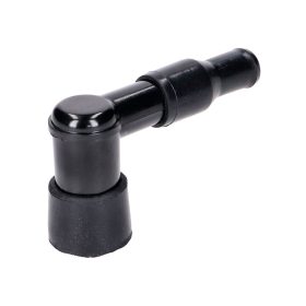 Gyertyapipa - 90°-os hosszú, fekete