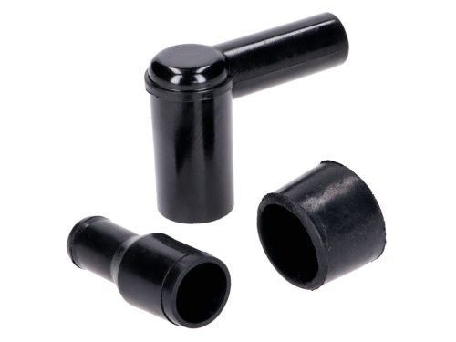 Gyertyapipa - 90°-os hosszú, fekete