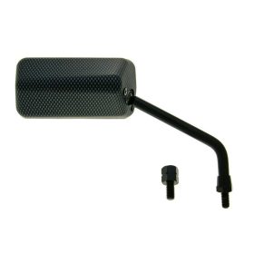   Tükör F1 jobb, M8 rövid jobb kezes menetes, csomagban adapter, karbon-kinézetű matt