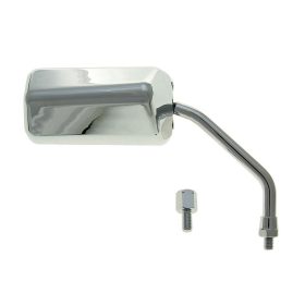   Tükör F1 bal / jobb, M8 rövid jobb kezes menetes, csomagban adapter, króm-kinézetű