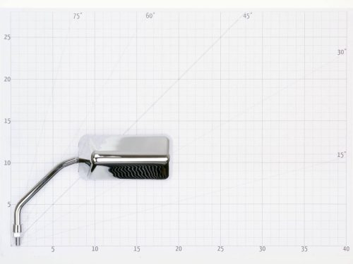 Tükör F1 bal / jobb, M8 rövid jobb kezes menetes, csomagban adapter, króm-kinézetű