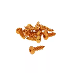   Eloxált alumínium burkolat csavar szett (12 db) - M6x20, narancssárga