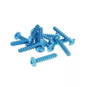   Eloxált alumínium burkolat csavar szett (12 db) - M6x30, kék