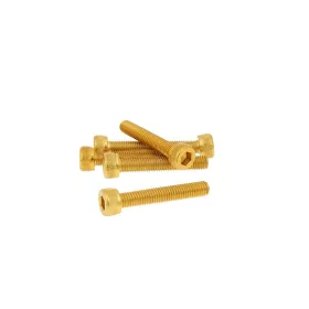   Imbuszfejű eloxált alumínium csavar szett - 6db, M5x30, optikai tuningra, arany