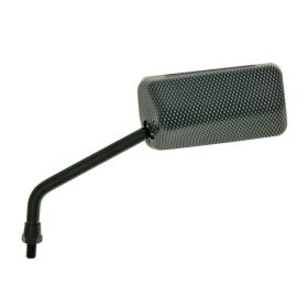   Tükör F1 bal, M8 rövid jobb kezes menetes, karbon-kinézetű matt