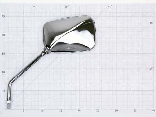 Tükör négyszögletes alak bal M10 króm - univerzális