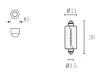 Izzó Osram C5W SV8,5-8 12V 5W