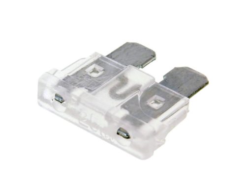 Késes biztosíték lapos 19.2mm 25A átlátszó
