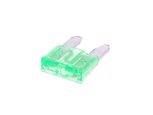 Mini késes biztosíték lapos 11.1mm 30A zöld színben