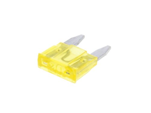 Mini késes biztosíték lapos 11.1mm 20A sárga színben
