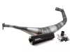 VOCA Warrior 50/70ccm-es kipufogó fekete hangtompító dobbal - Derbi EBE, EBS, D50B