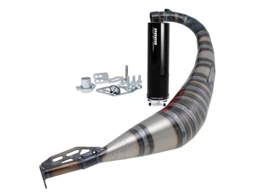 VOCA Rookie 50/70ccm-es kipufogó fekete hangtompító dobbal - Derbi EBE, EBS, D50B