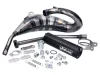 Kipufogó Yasuni Cross HM MAX fekete Aprilia RX, SX, Derbi R, SM, Gilera RCR, SMT modellekhez