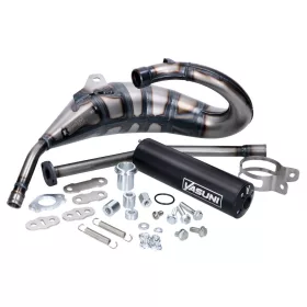   Kipufogó Yasuni Cross HM MAX fekete Aprilia RX, SX, Derbi R, SM, Gilera RCR, SMT modellekhez